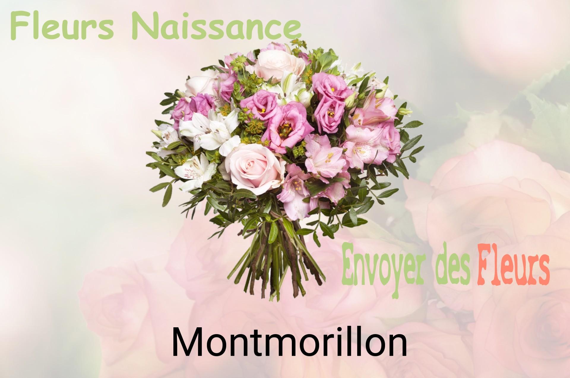 Bouquet de fleurs de naissance livré à Montmorillon